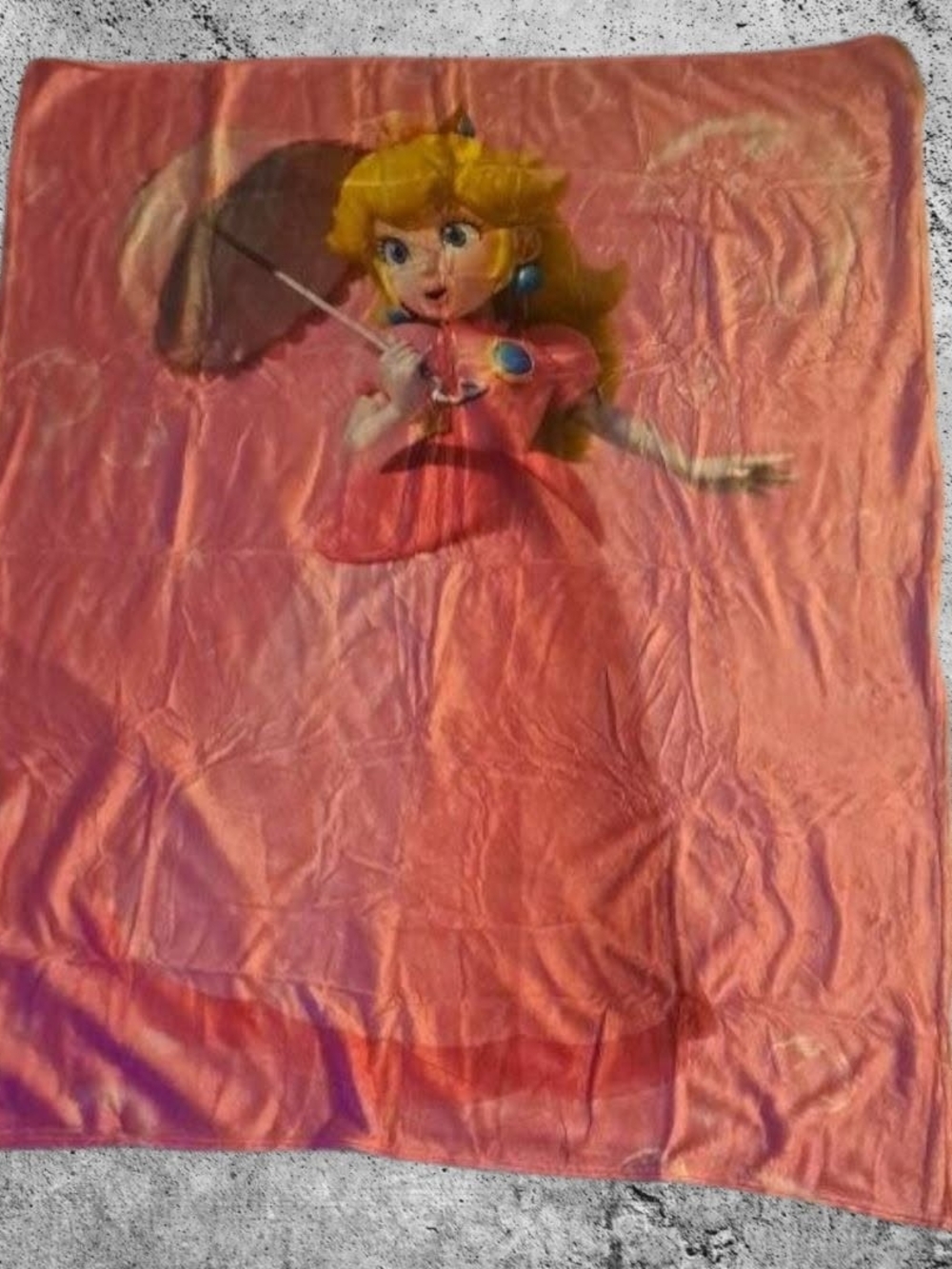 princess peach 40x50 fleece throw blanket